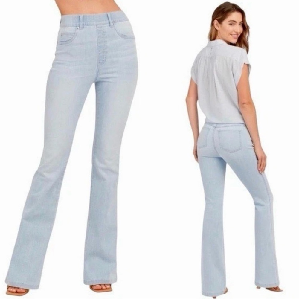 Spanx size 3X Pull-on retro light wash flare jeans